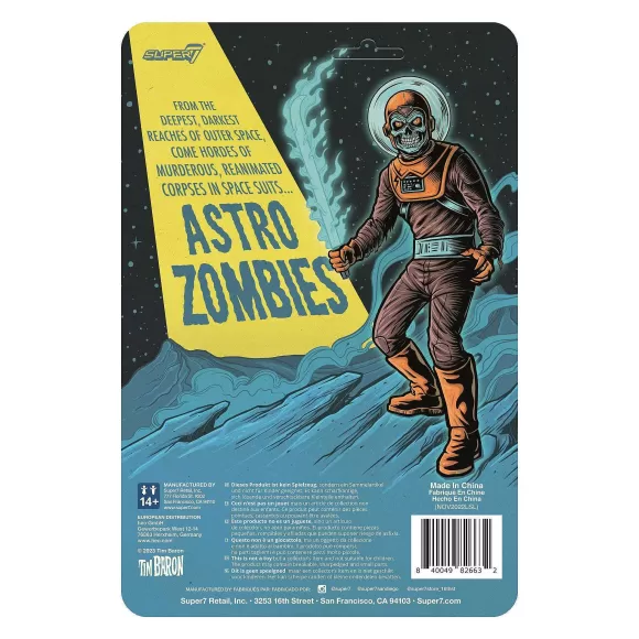 Super7 Astro Zombies^Astro Zombies Reaction Figures Wave 03 - Astro Zombie (Maroon/Orange)