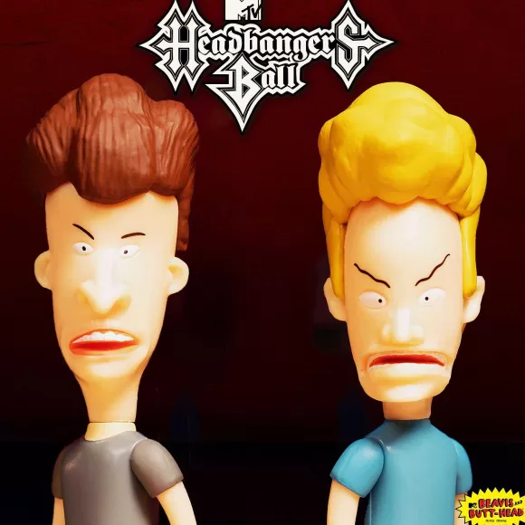 Super7 Beavis And Butt-Head^Beavis And Butt-Head Reaction Figure - Headbanger'S Ball Set Of 2