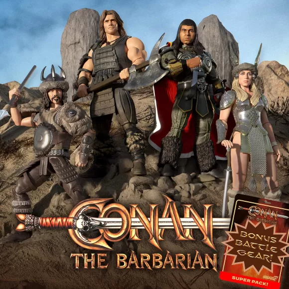 Super7 Conan The Barbarian^Conan The Barbarian Ultimates! Wave 5 - Battle Of The Mounds Set Of 4