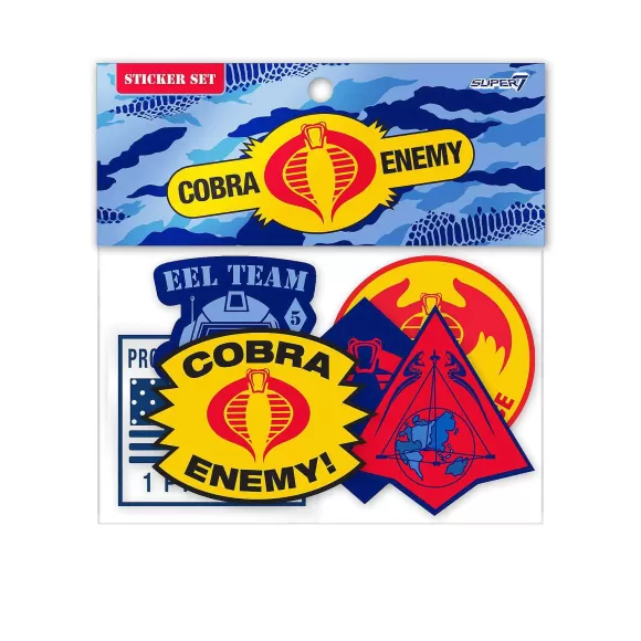Super7 G.I. Joe^G.I. Joe - Cobra Die Cut Sticker Set With Header Card
