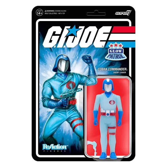 Super7 G.I. Joe^G.I. Joe Reaction Figures Wave 1B - Cobra Commander (Glow Patrol)