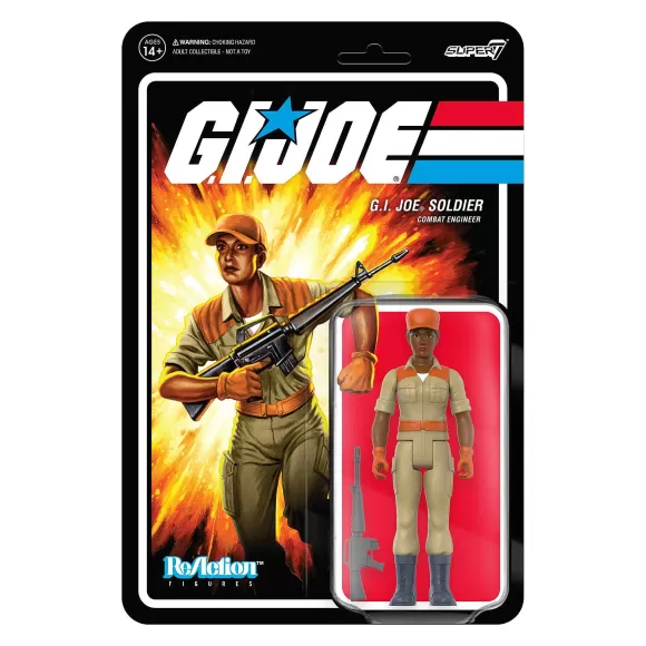 Super7 G.I. Joe^G.I. Joe Reaction Figures Wave 3 - Female Combat Engineer Short Hair (Brown)