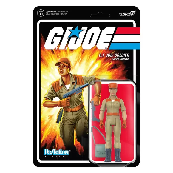 Super7 G.I. Joe^G.I. Joe Reaction Figures Wave 3 - Female Combat Engineer Short Hair (Tan)