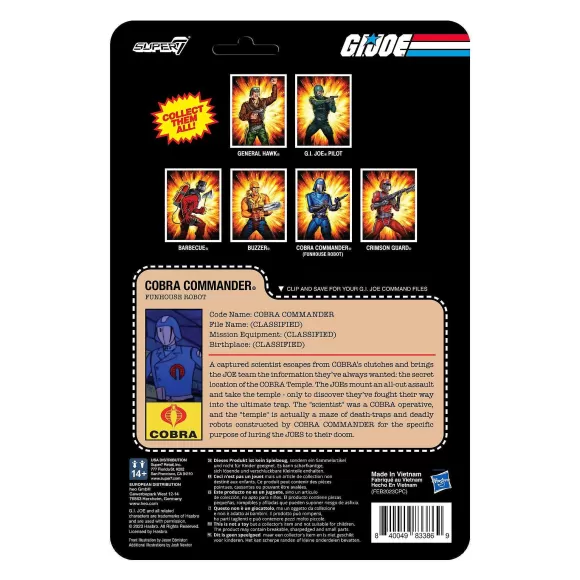 Super7 G.I. Joe^G.I. Joe Reaction Figures Wave 7 - Cobra Commander (Funhouse Robot)