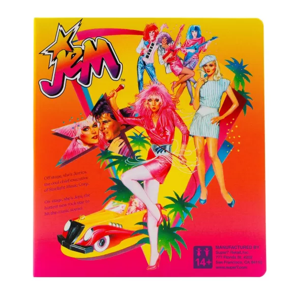 Super7 Jem And The Holograms^Jem And The Holograms Reaction W2 - Jem (Neon) [Retro Box]