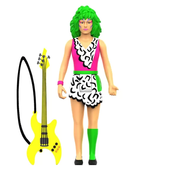 Super7 Jem And The Holograms^Jem And The Holograms Reaction W2 - Pizzaz (Neon) [Retro Box]