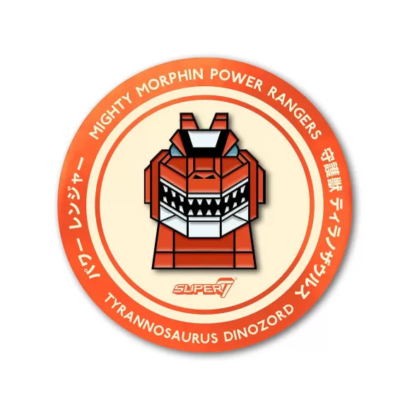 Super7 Mighty Morphin Power Rangers^Mighty Morphin Power Rangers Enamel Pin - T-Rex Zord