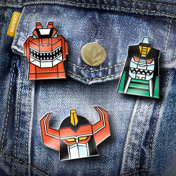 Super7 Mighty Morphin Power Rangers^Mighty Morphin Power Rangers Enamel Pin - T-Rex Zord