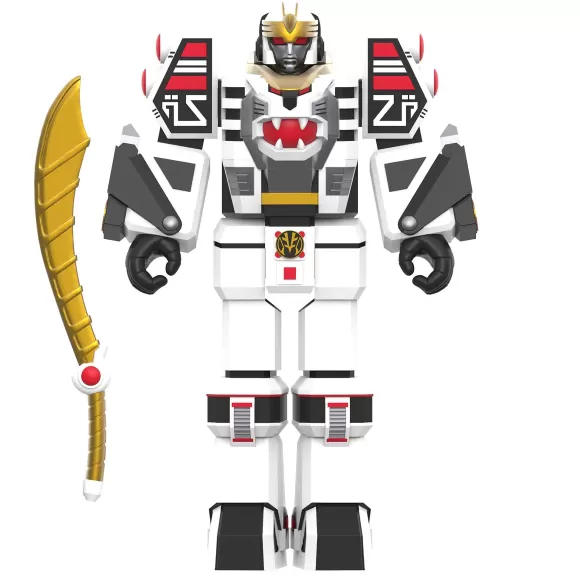 Super7 Mighty Morphin Power Rangers^Mighty Morphin Power Rangers Reaction Figure Wave 4 - White Tigerzord (Warrior Mode)