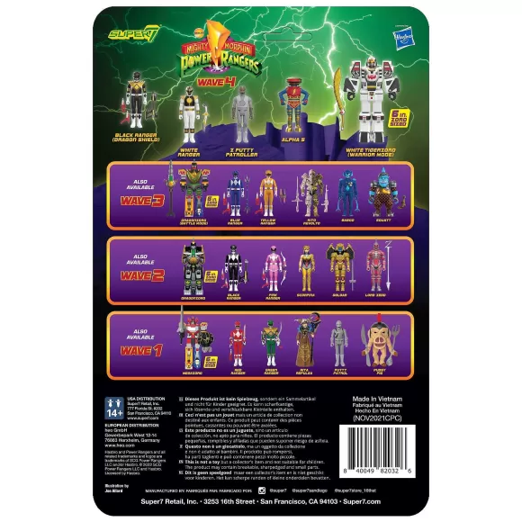 Super7 Mighty Morphin Power Rangers^Mighty Morphin Power Rangers Reaction Figure Wave 4 - White Tigerzord (Warrior Mode)