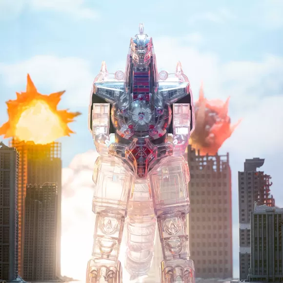 Super7 Mighty Morphin Power Rangers^Mighty Morphin Power Rangers Super Cyborg - Dragonzord (Clear)