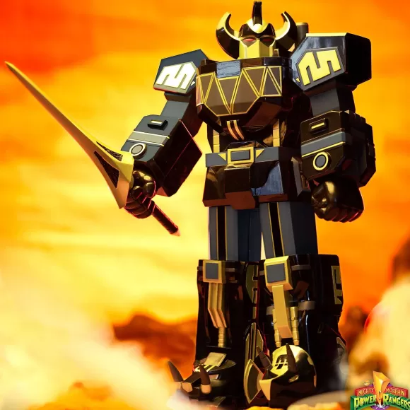 Super7 Mighty Morphin Power Rangers^Mighty Morphin Power Rangers Super Cyborg - Megazord (Black / Gold)