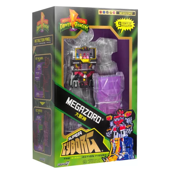 Super7 Mighty Morphin Power Rangers^Mighty Morphin Power Rangers Super Cyborg - Megazord (Clear)