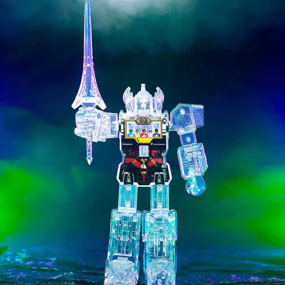 Super7 Mighty Morphin Power Rangers^Mighty Morphin Power Rangers Super Cyborg - Megazord (Clear)