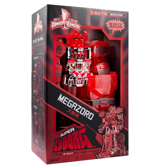 Super7 Mighty Morphin Power Rangers^Mighty Morphin Power Rangers Super Cyborg - Megazord (Red Clear)