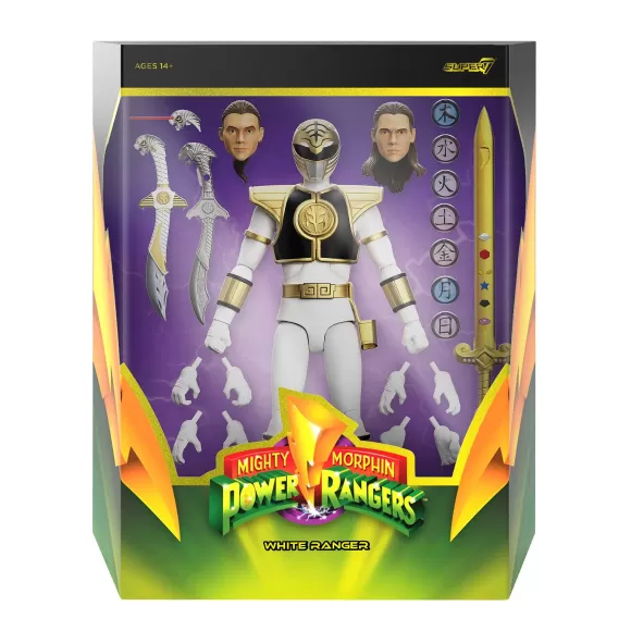Super7 Mighty Morphin Power Rangers^Mighty Morphin Power Rangers Ultimates! Wave 04 - White Ranger