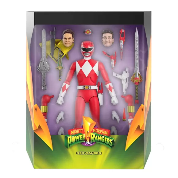 Super7 Mighty Morphin Power Rangers^Mighty Morphin Power Rangers Ultimates! Wave 2 - Red Ranger