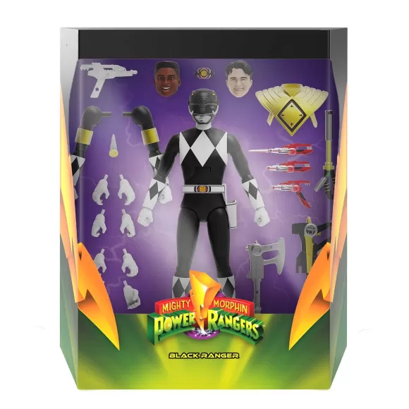 Super7 Mighty Morphin Power Rangers^Mighty Morphin Power Rangers Ultimates! Wave 3- Black Ranger