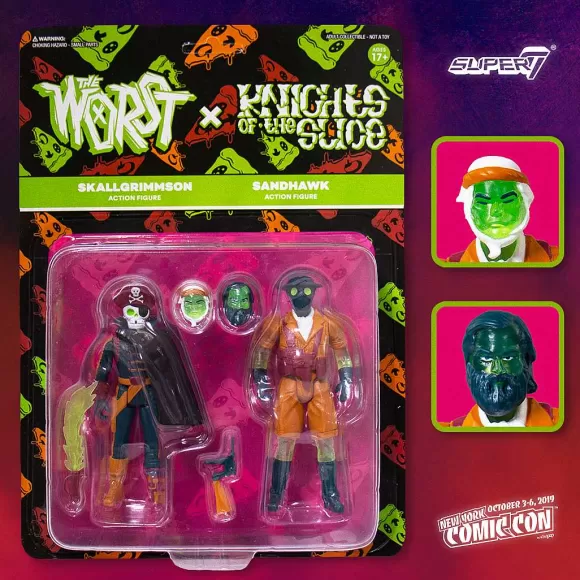 Super7 The Worst^Reaction Figures 2-Pack - The Worst (Wave 2) And Knights Of The Slice