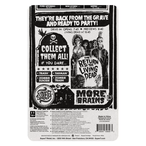 Super7 Return Of The Living Dead^Return Of The Living Dead Reaction Figures Wave 2 - Tarman & Trash