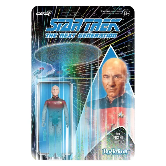 Super7 Star Trek^Star Trek: The Next Generation Reaction - Captain Picard Transporter (Glitter)