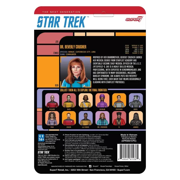 Super7 Star Trek^Star Trek: The Next Generation Reaction Figure Wave 2 - Dr. Crusher