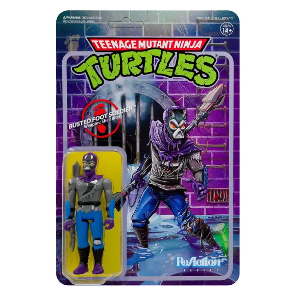 Super7 Teenage Mutant Ninja Turtles^Teenage Mutant Ninja Turtles Reaction Figure Wave 3 - Damaged Foot Soldier