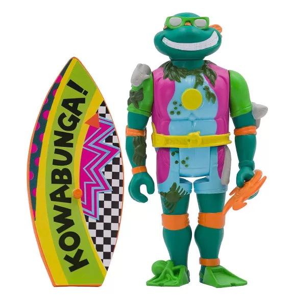 Super7 Teenage Mutant Ninja Turtles^Teenage Mutant Ninja Turtles Reaction Figure Wave 3 - Sewer Surfer Michelangelo