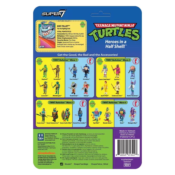 Super7 Teenage Mutant Ninja Turtles^Teenage Mutant Ninja Turtles Reaction Figure Wave 4- Ray Fillet