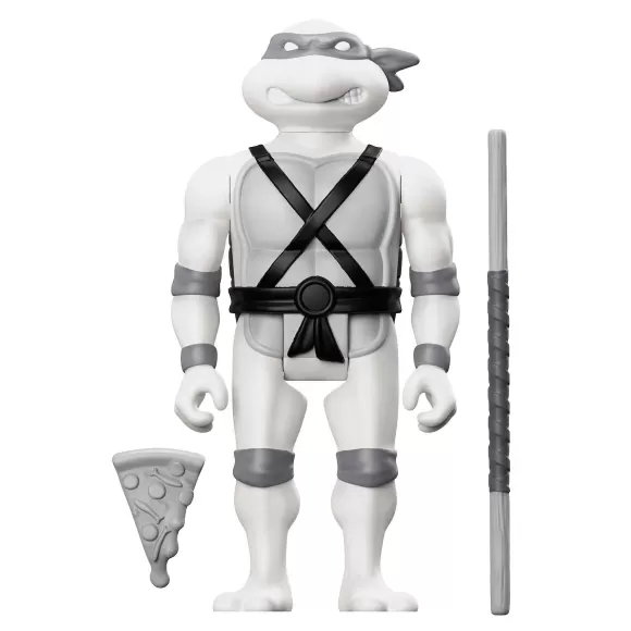 Super7 Teenage Mutant Ninja Turtles^Teenage Mutant Ninja Turtles Reaction Figure Wave 9 - Donatello (Comic Greyscale)