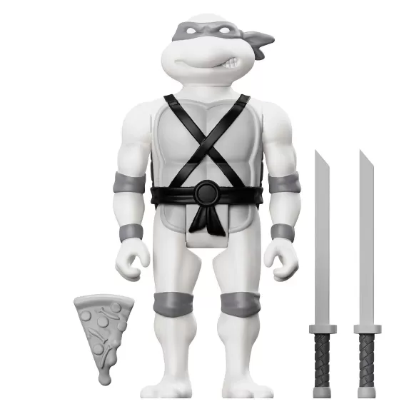 Super7 Teenage Mutant Ninja Turtles^Teenage Mutant Ninja Turtles Reaction Figure Wave 9 - Leonardo (Comic Greyscale)