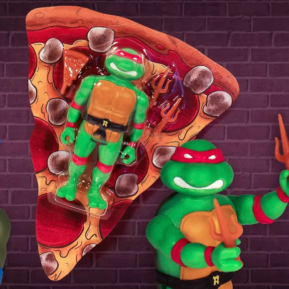 Super7 Teenage Mutant Ninja Turtles^Teenage Mutant Ninja Turtles Reaction -Pizza Box 4-Pack (Sdcc 2019)