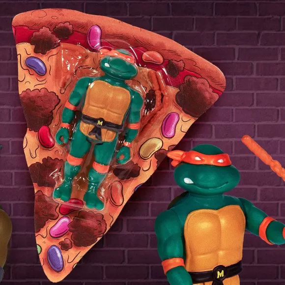 Super7 Teenage Mutant Ninja Turtles^Teenage Mutant Ninja Turtles Reaction -Pizza Box 4-Pack (Sdcc 2019)