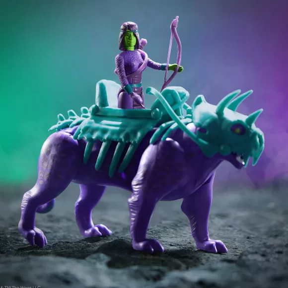 Super7 The Worst^The Four Worstmen Of The Apocalypse Reaction Figure - Shedusa And Pestilence Leopard