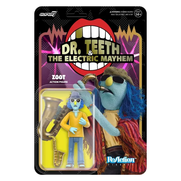 Super7 The Muppets^The Muppets Reaction Figures Wave 1- Electric Mayhem Band - Zoot