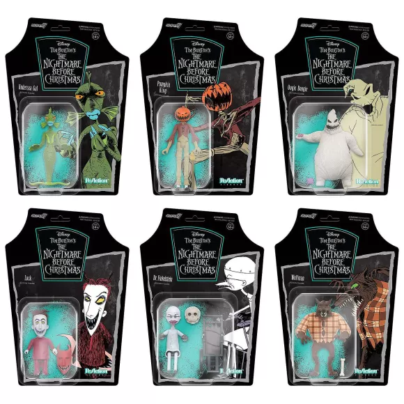 Super7 The Nightmare Before Christmas^The Nightmare Before Christmas Reaction Wave 2 Set Of 6 Figures