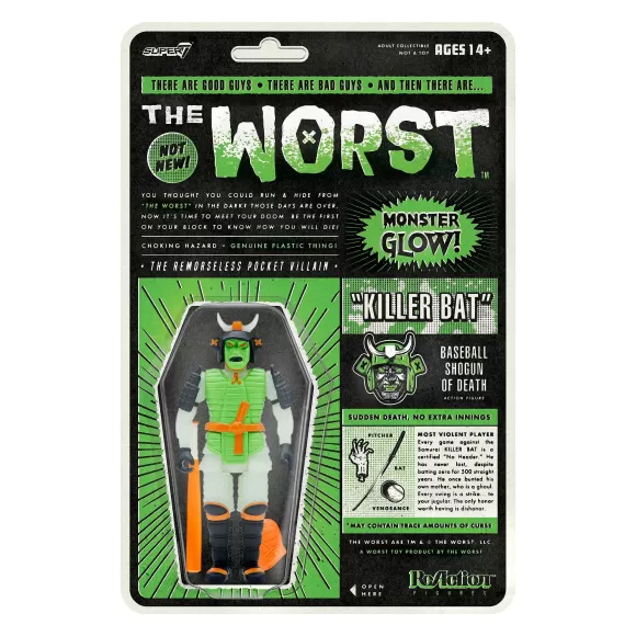 Super7 The Worst^The Worst Reaction Figures Wave 3 - Killer Bat (Hell-Oween Glow)