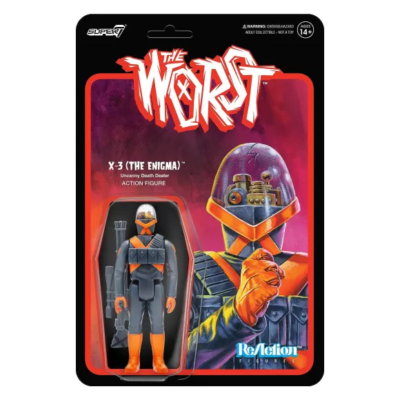 Super7 The Worst^The Worst Reaction Figures Wave 3 - X-3 (The Enigma)