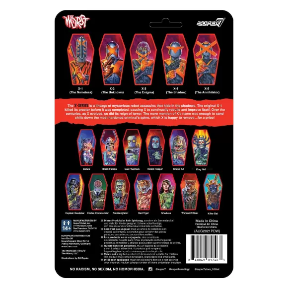 Super7 The Worst^The Worst Reaction Figures Wave 3 - X-3 (The Enigma)