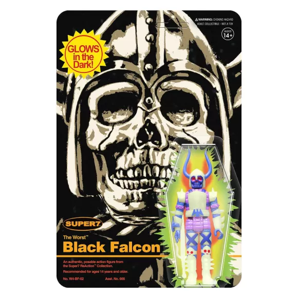 Super7 The Worst^The Worst Reaction Wave 1 - Black Falcon (Monster Glow)
