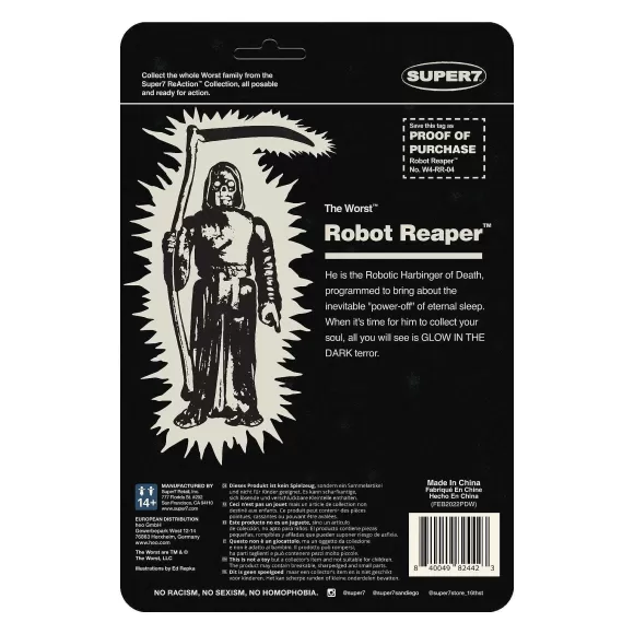 Super7 The Worst^The Worst Reaction Wave 1 - Robot Reaper (Monster Glow)
