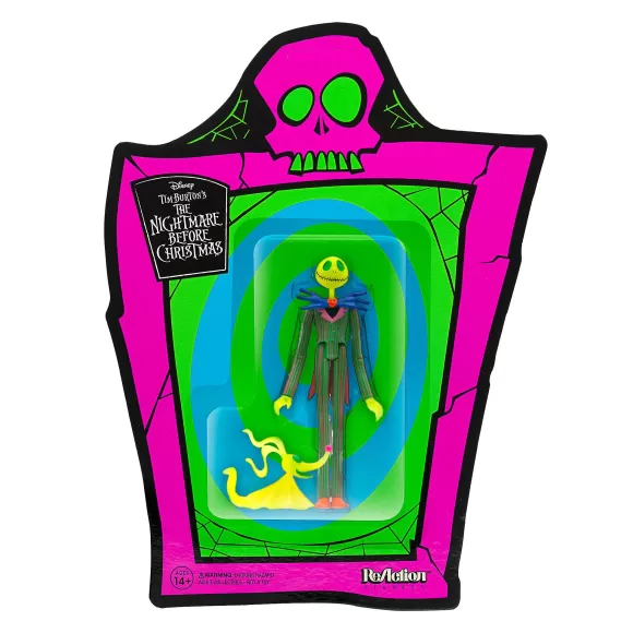 Super7 The Nightmare Before Christmas^Tim Burton'S Nightmare Before Christmas Reaction Figure - Jack Skellington Neon And Glow-In-The-Dark (Sdcc 2020)