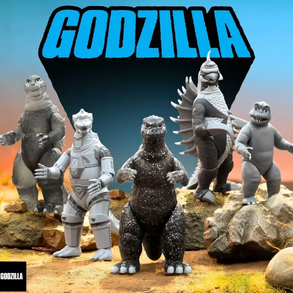 Super7 Godzilla^Toho Blind Box Wave 03 (Silver Screen) - Blind Box Flat (Silver Screen)