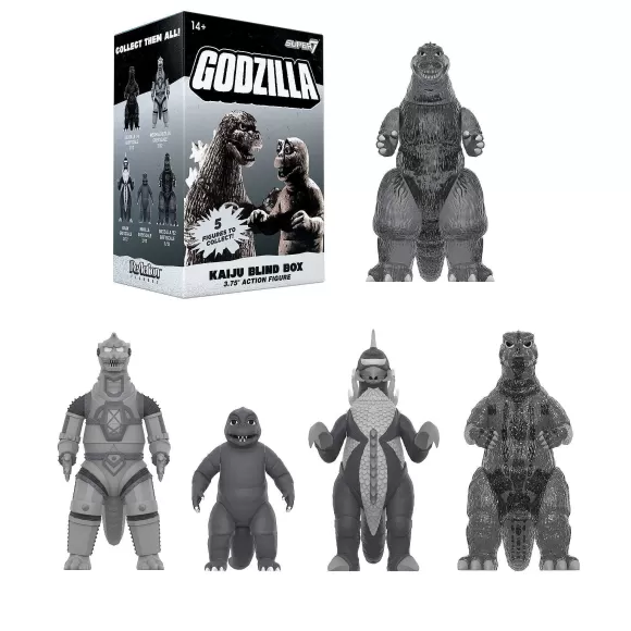 Super7 Godzilla^Toho Blind Box Wave 03 (Silver Screen) - Blind Box Flat (Silver Screen)
