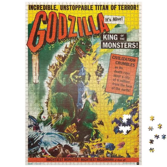 Super7 Godzilla^Toho Puzzle - Godzilla King Of Monsters (U.S. Release One Sheet Poster)