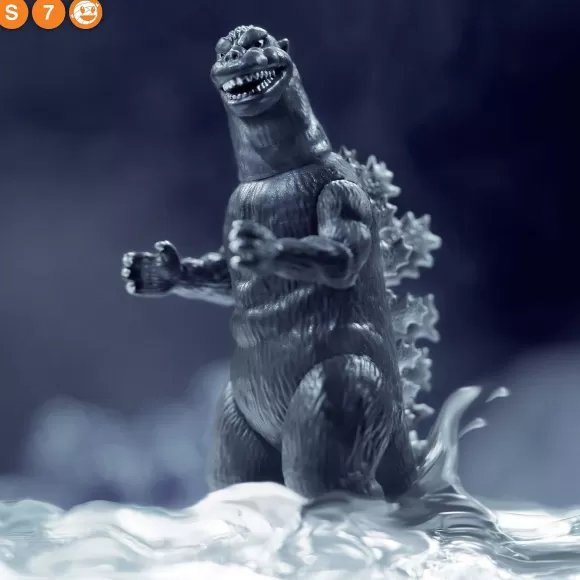 Super7 Godzilla^Toho Reaction - Godzilla '54 (Silver Screen W/ Oxygen Bomb)[Nycc 2022]