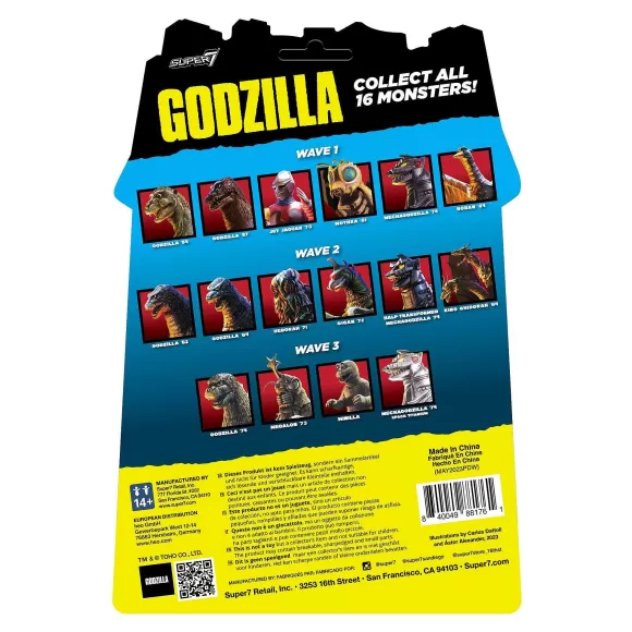 Super7 Godzilla^Toho Reaction Figures - Rodan (Toy Recolor)