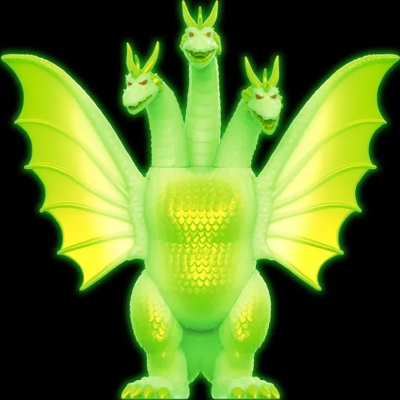 Super7 Godzilla^Toho Reaction Figures Wave 2 - Hedorah & King Ghidorah Glow