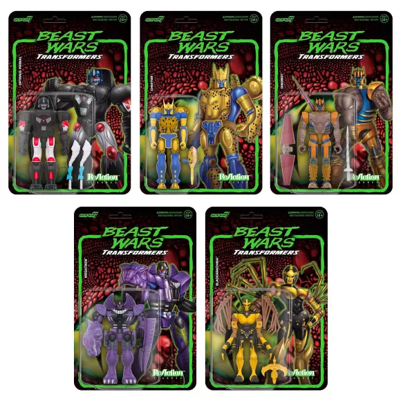 Super7 Transformers^Transformers Reaction Figures Wave 7 Beast Wars - Set Of 5