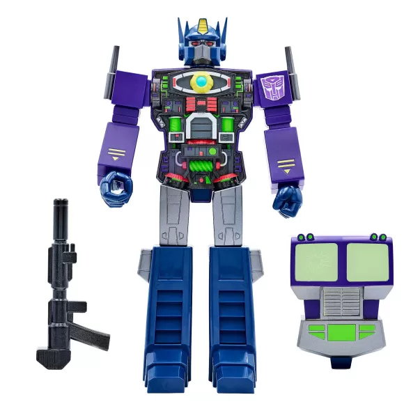 Super7 Transformers^Transformers Super Cyborg - Optimus Prime (Shattered Glass Purple)